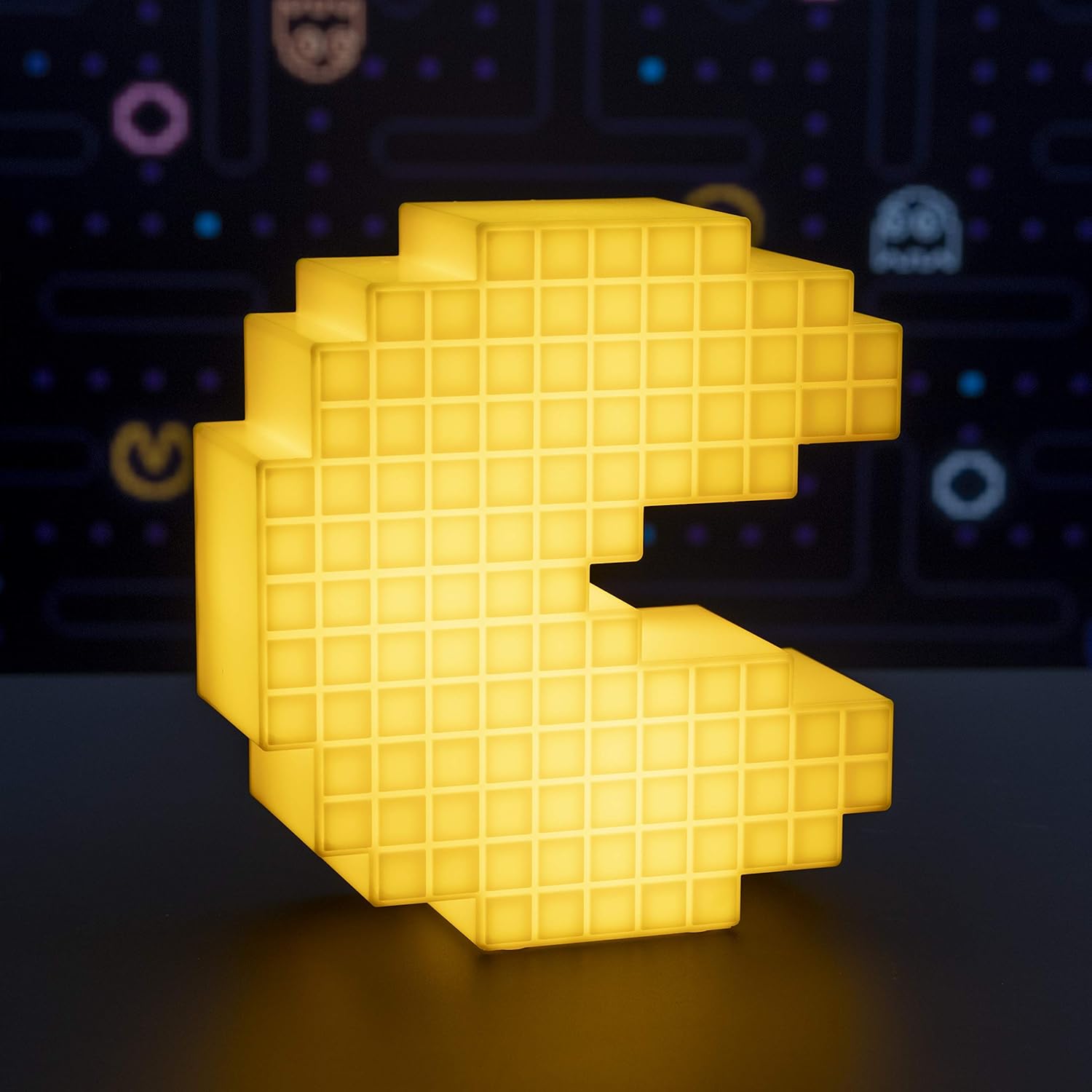 Buy Paladone,Paladone Pac-Man Pixelated Light – Vintage Gaming Desk Lamp - Gadcet UK | UK | London | Scotland | Wales| Near Me | Cheap | Pay In 3 | Desk Lamps